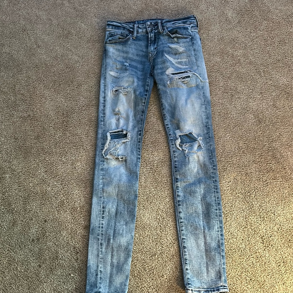 America eagle ripped skinny jeans